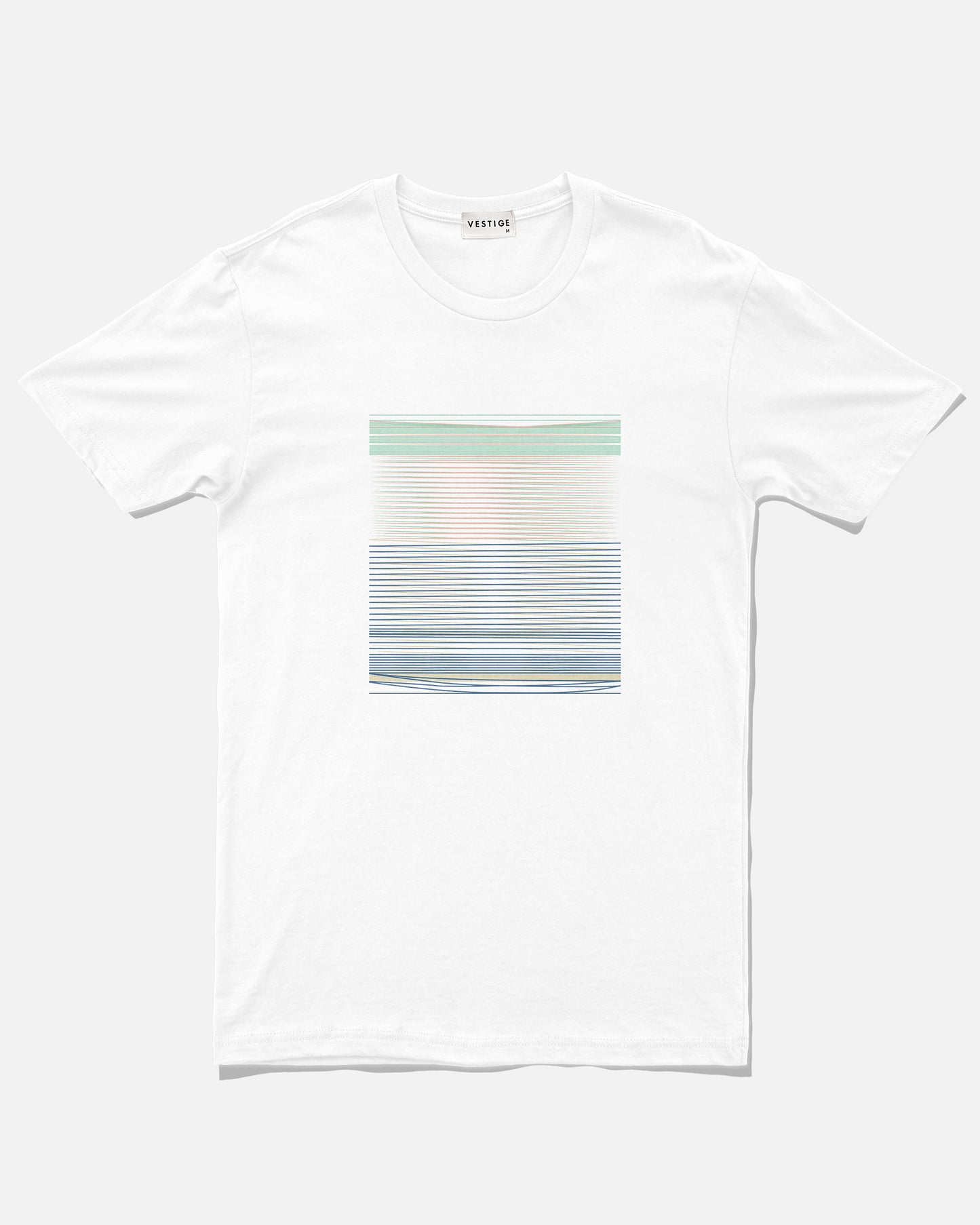 Spectrum Band Tee, White