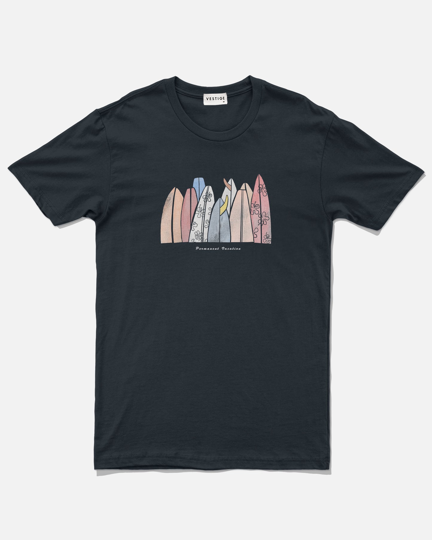 Surfboards Tee, Navy