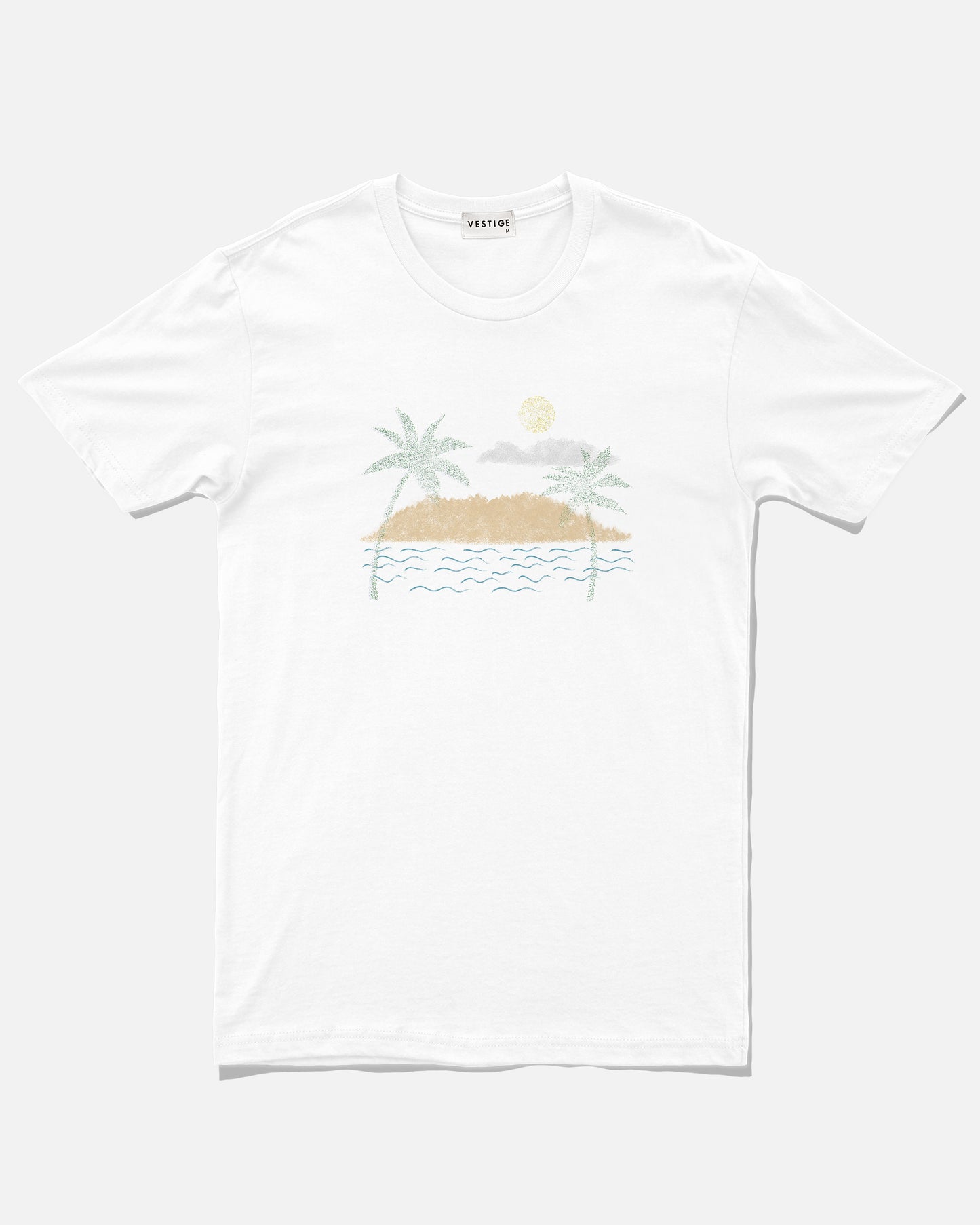 Island Mix Tee, White