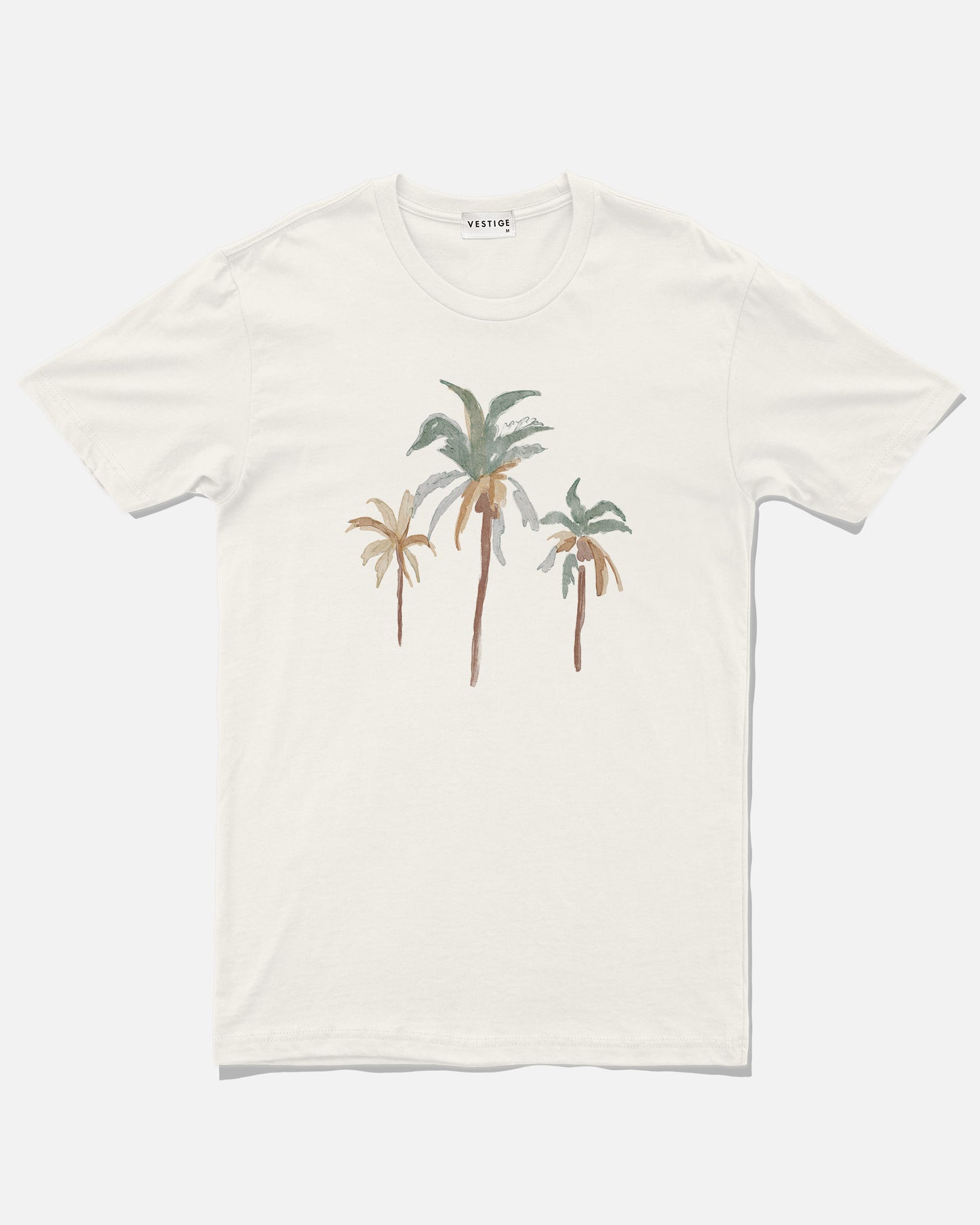 Coconut Palm Trees Tee, Natural