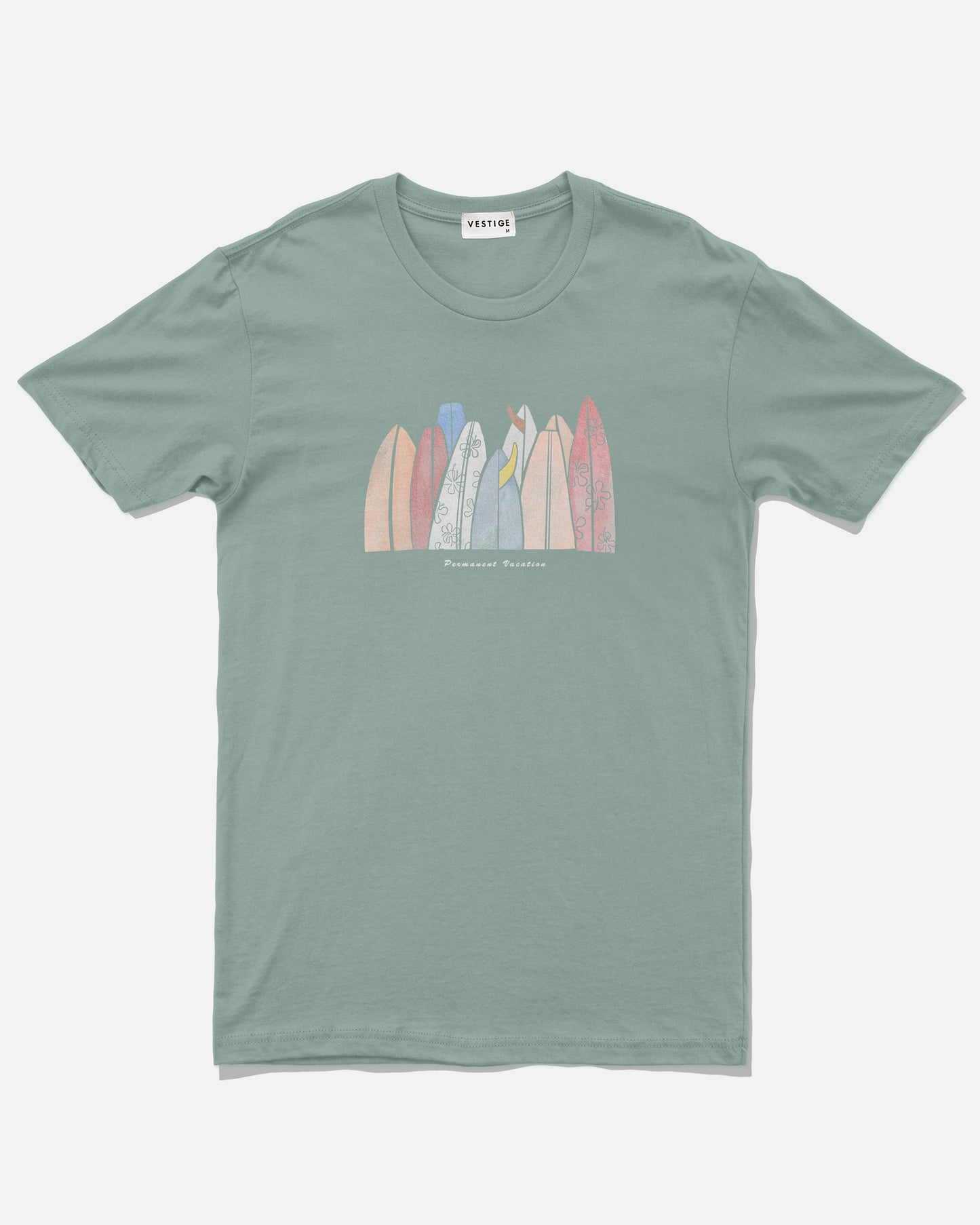 Surfboards Tee, Sage