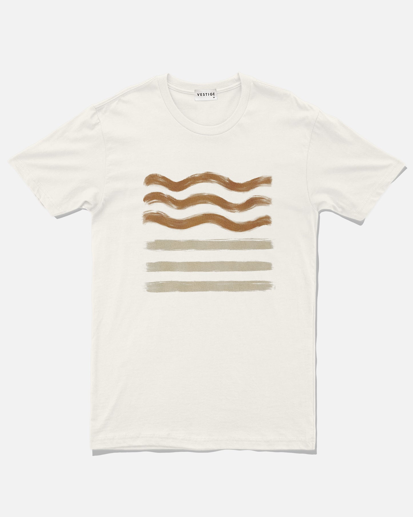 Wave Groove Tee, Natural