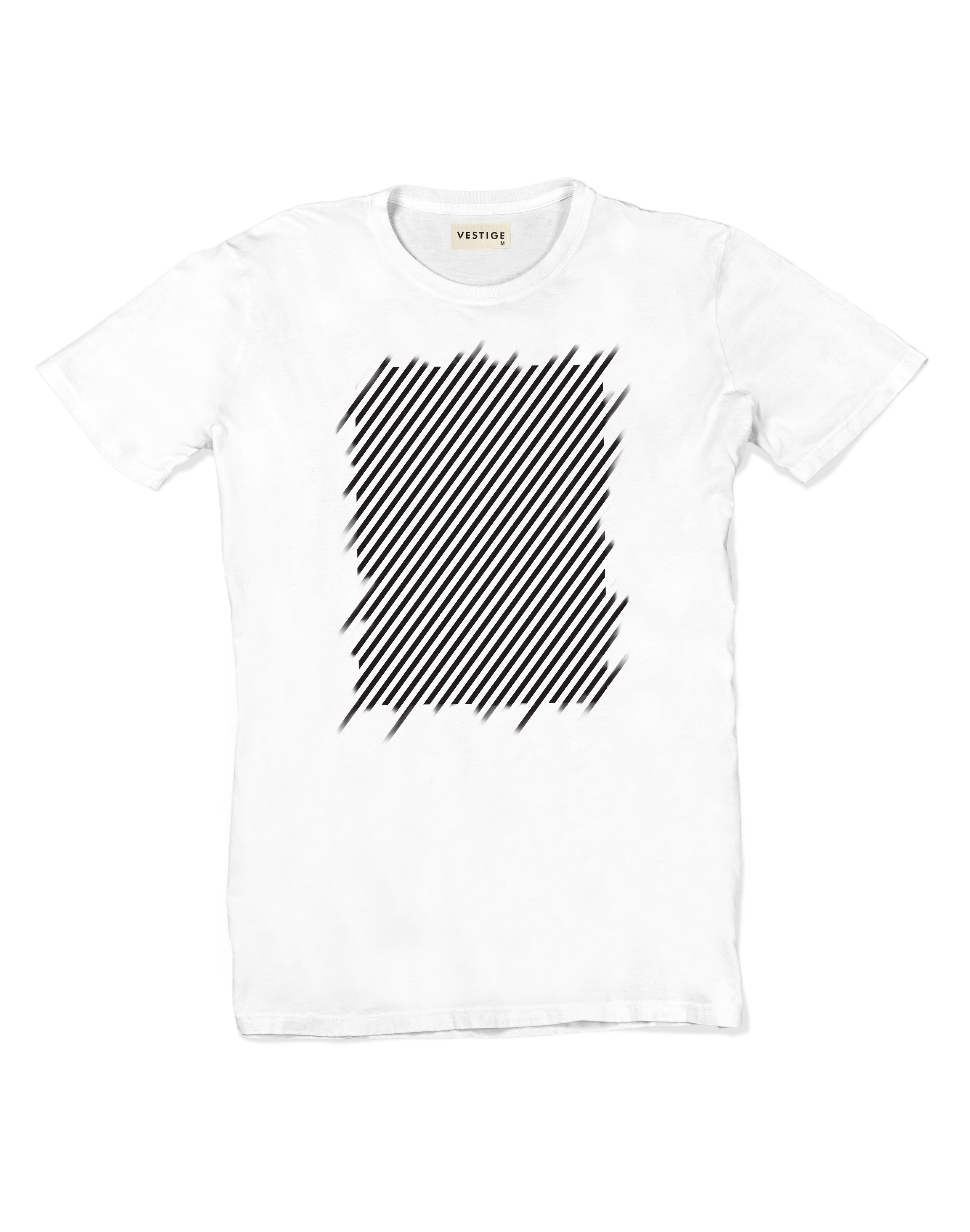 patrice browser Rige Minimal Lines T-Shirt, White – VESTIGE