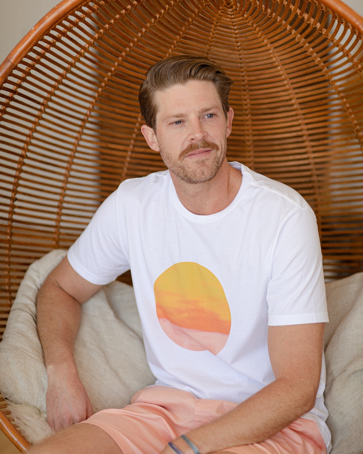 Circle Sun T-Shirt, White