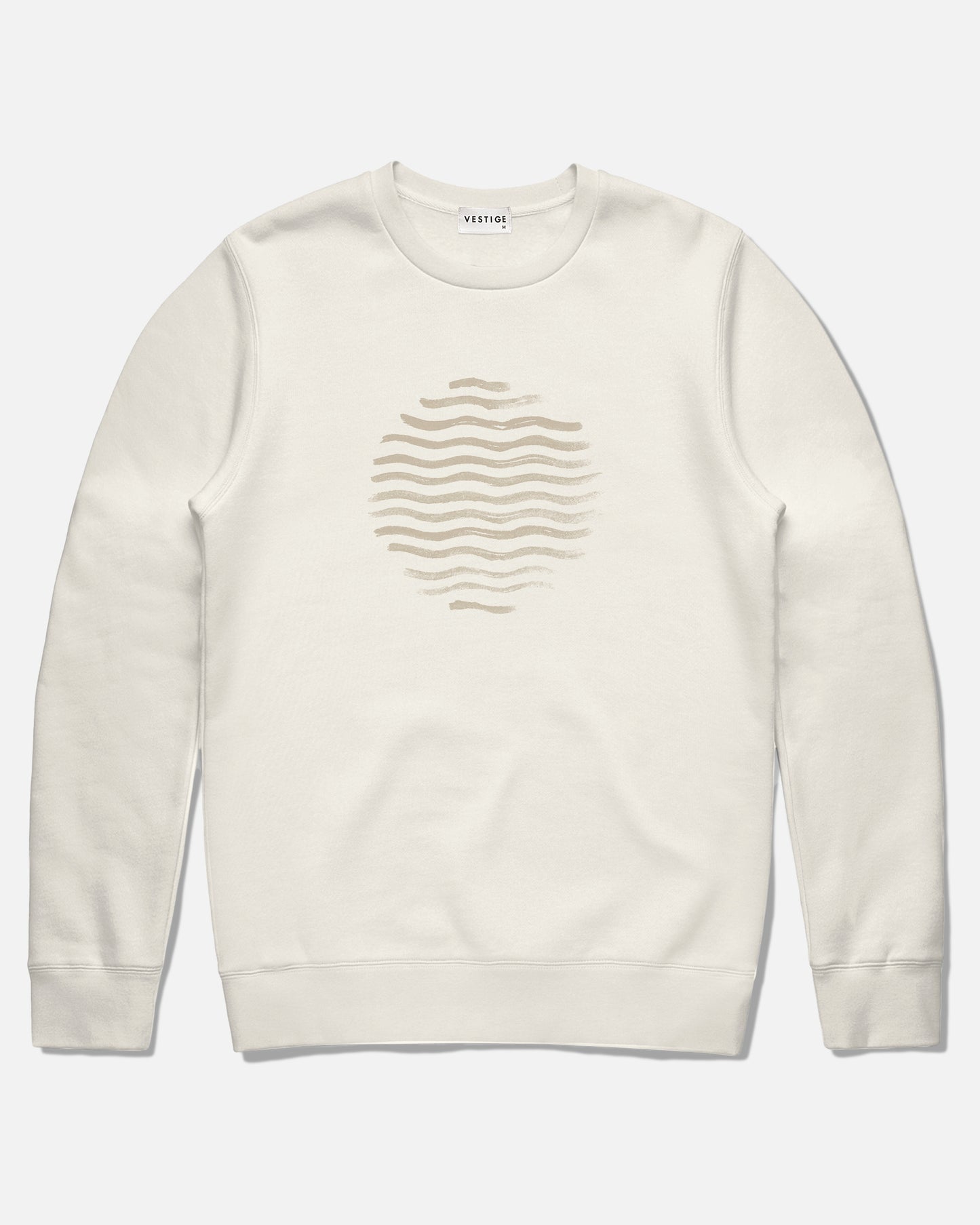 Beach Vibe Fleece Sweatshirt, Ecru