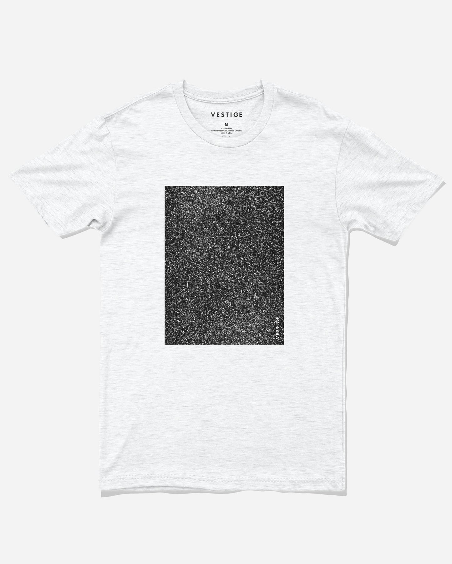 Noise Box Tee, White Tri-Blend