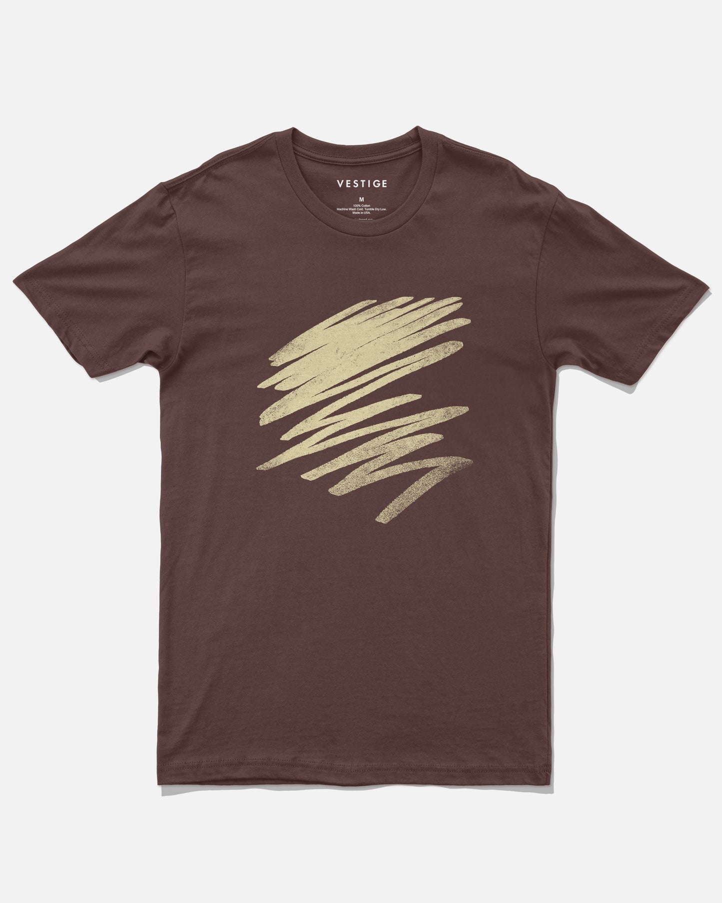 Drawn Tee, Burgundy