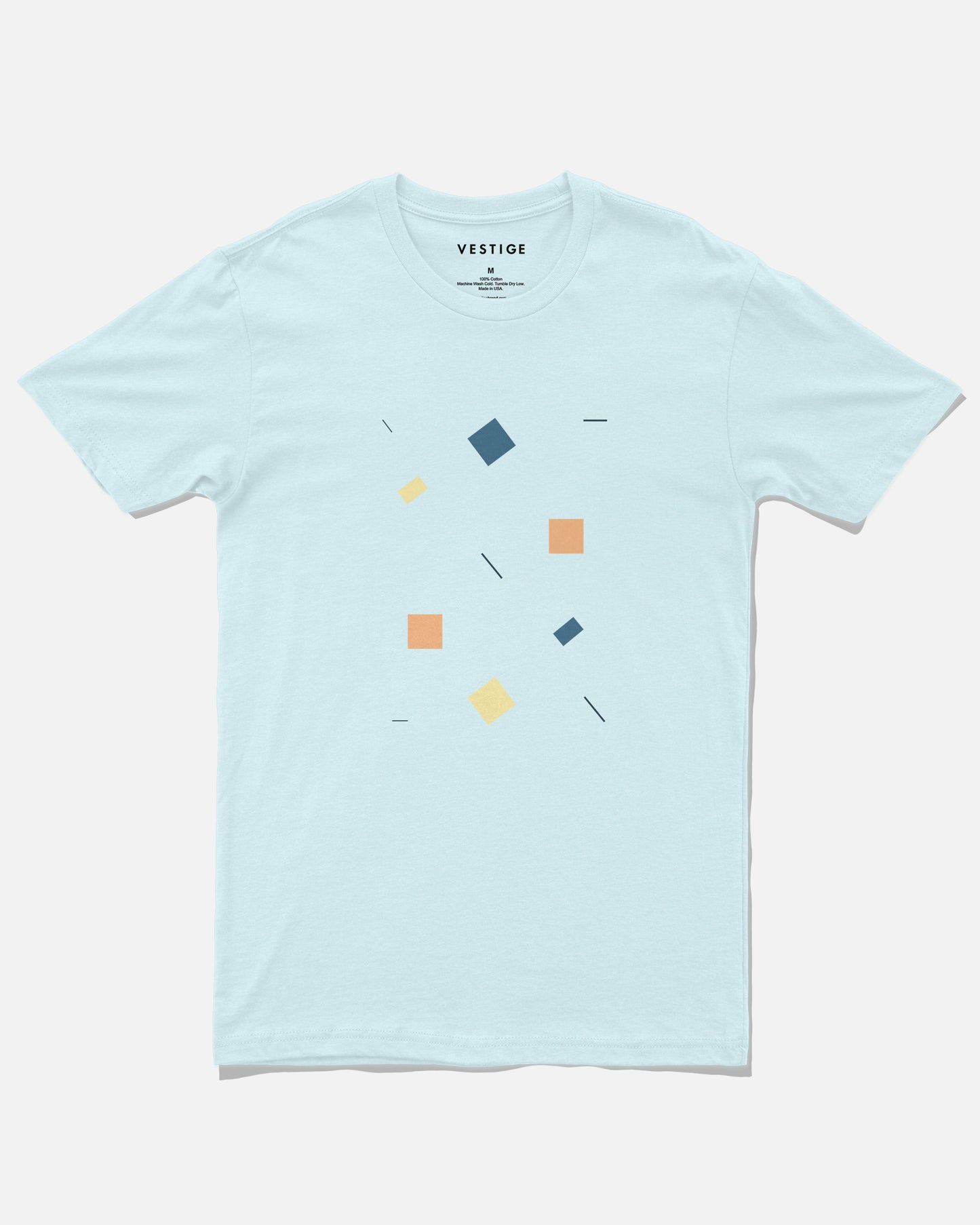 Shape Scatter Tee, Light Blue Blend