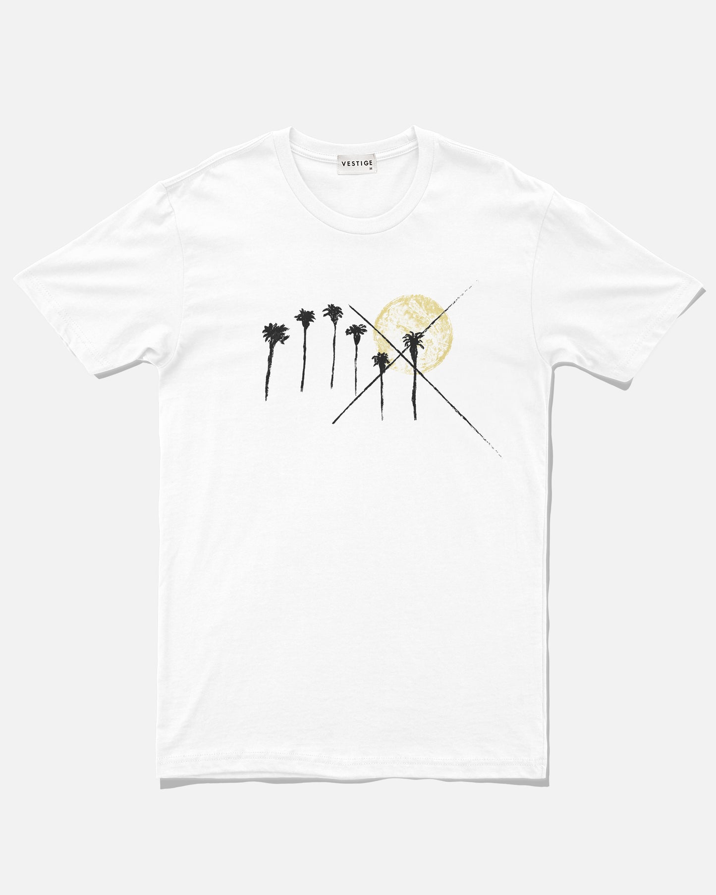 Sun Palms Tee, White