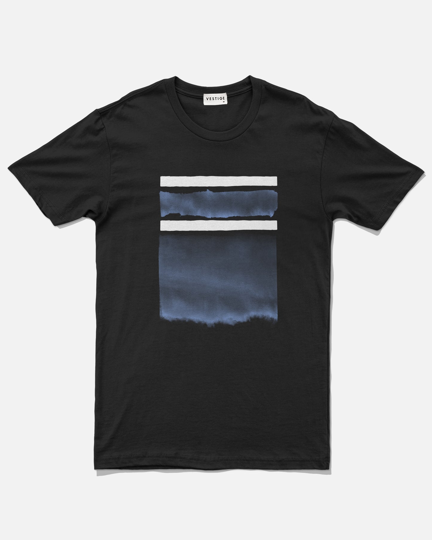 Geo Watercolor Tee, Black