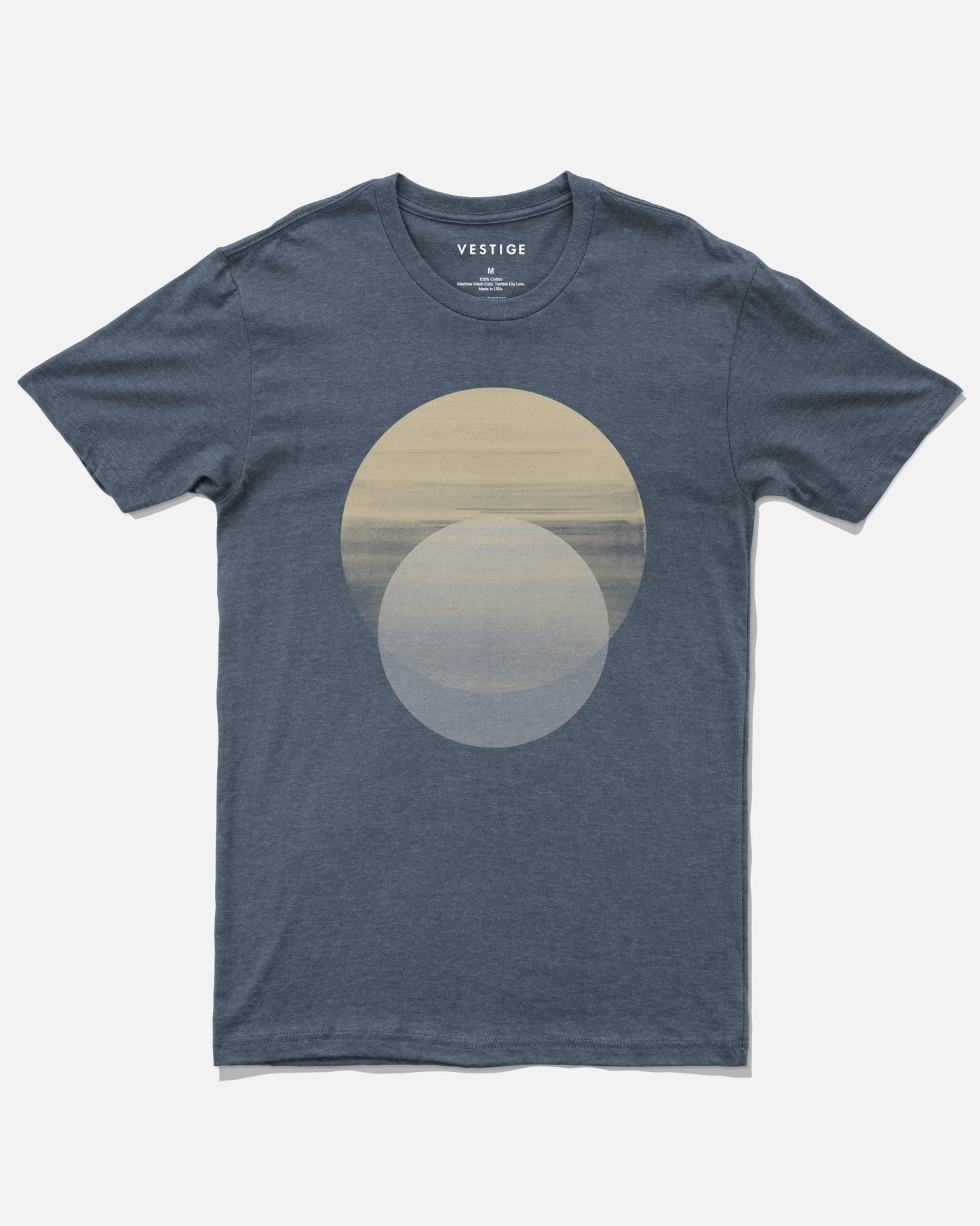 Midnight Circle Tee, Navy Tri-Blend-VESTIGE