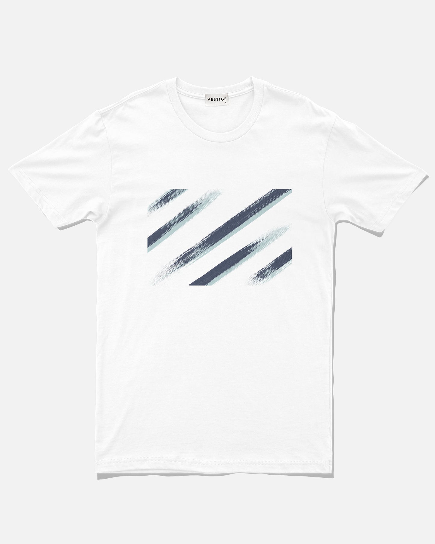 Dry Brush Diagonal Tee, White