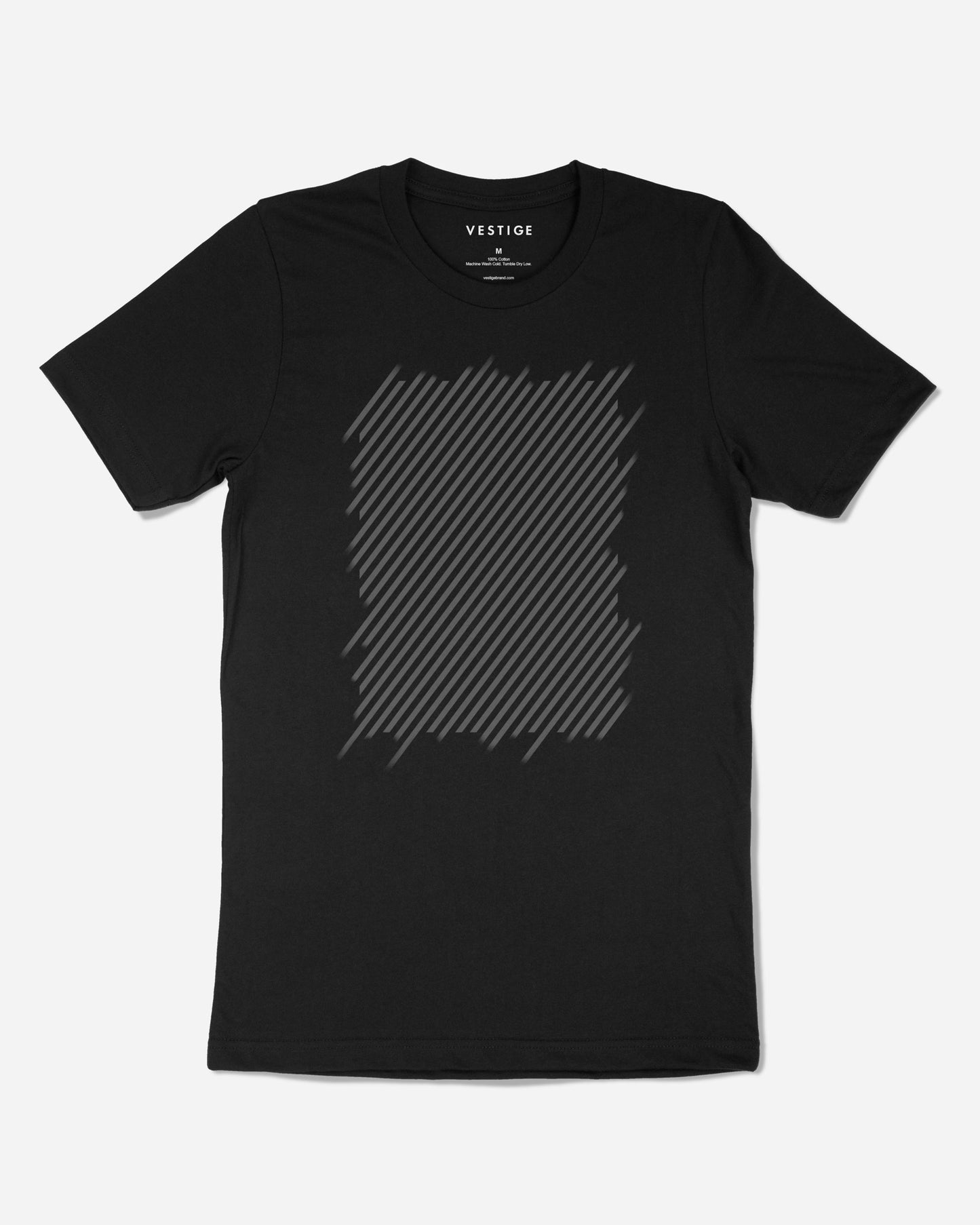 Minimal Lines Tee, Black