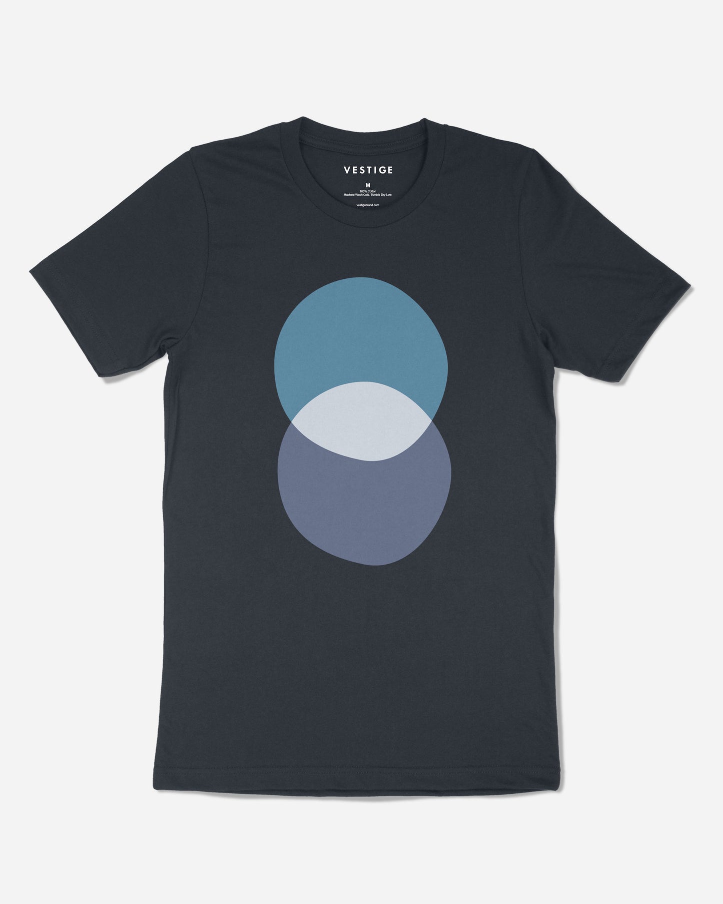 Double Offset T-Shirt, Navy