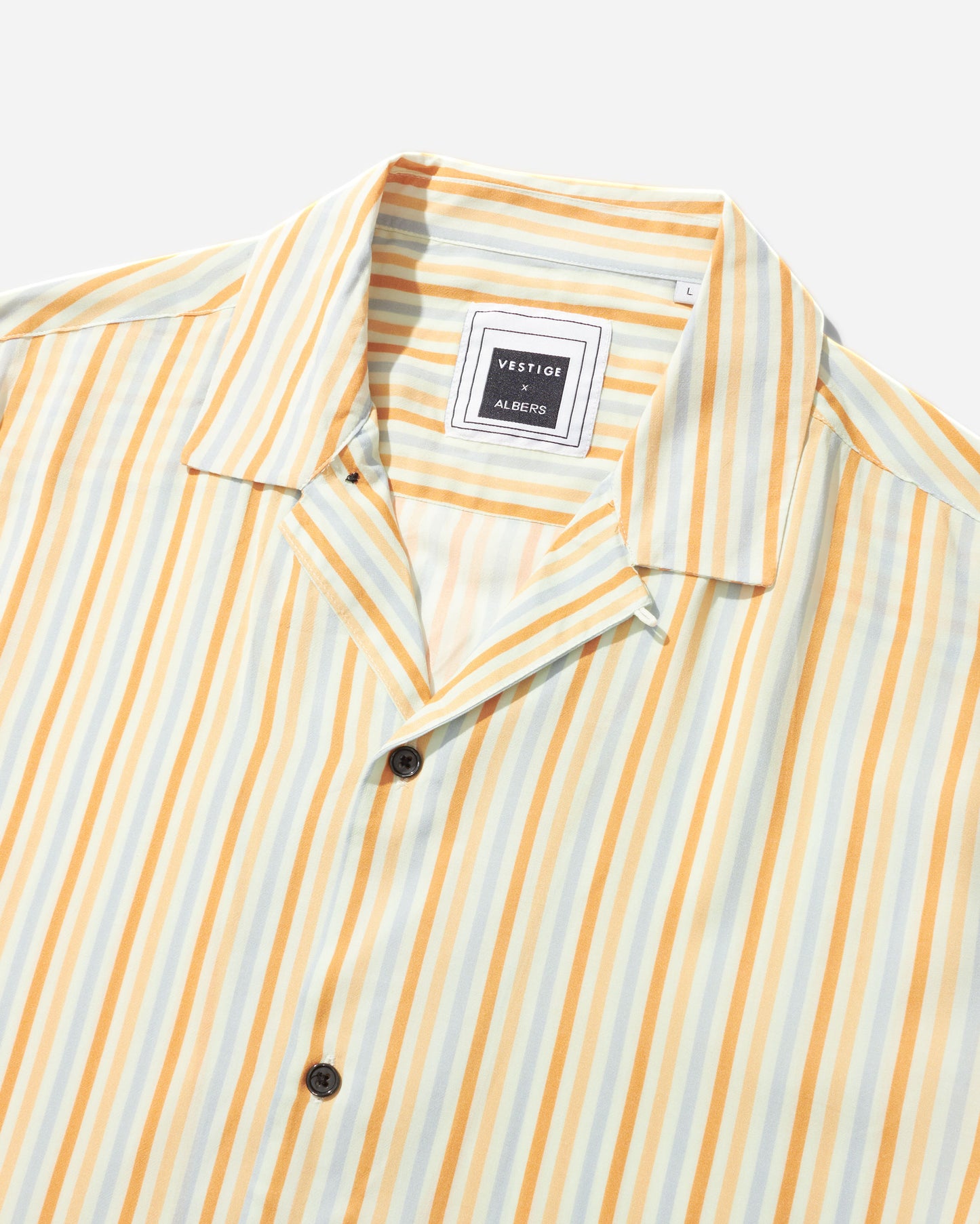 Albers Stripe Camp Shirt, Orange