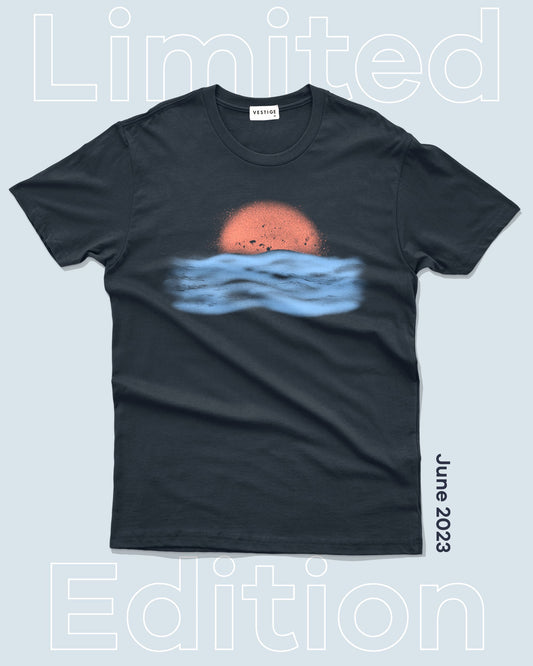Sun Spray Tee, Navy