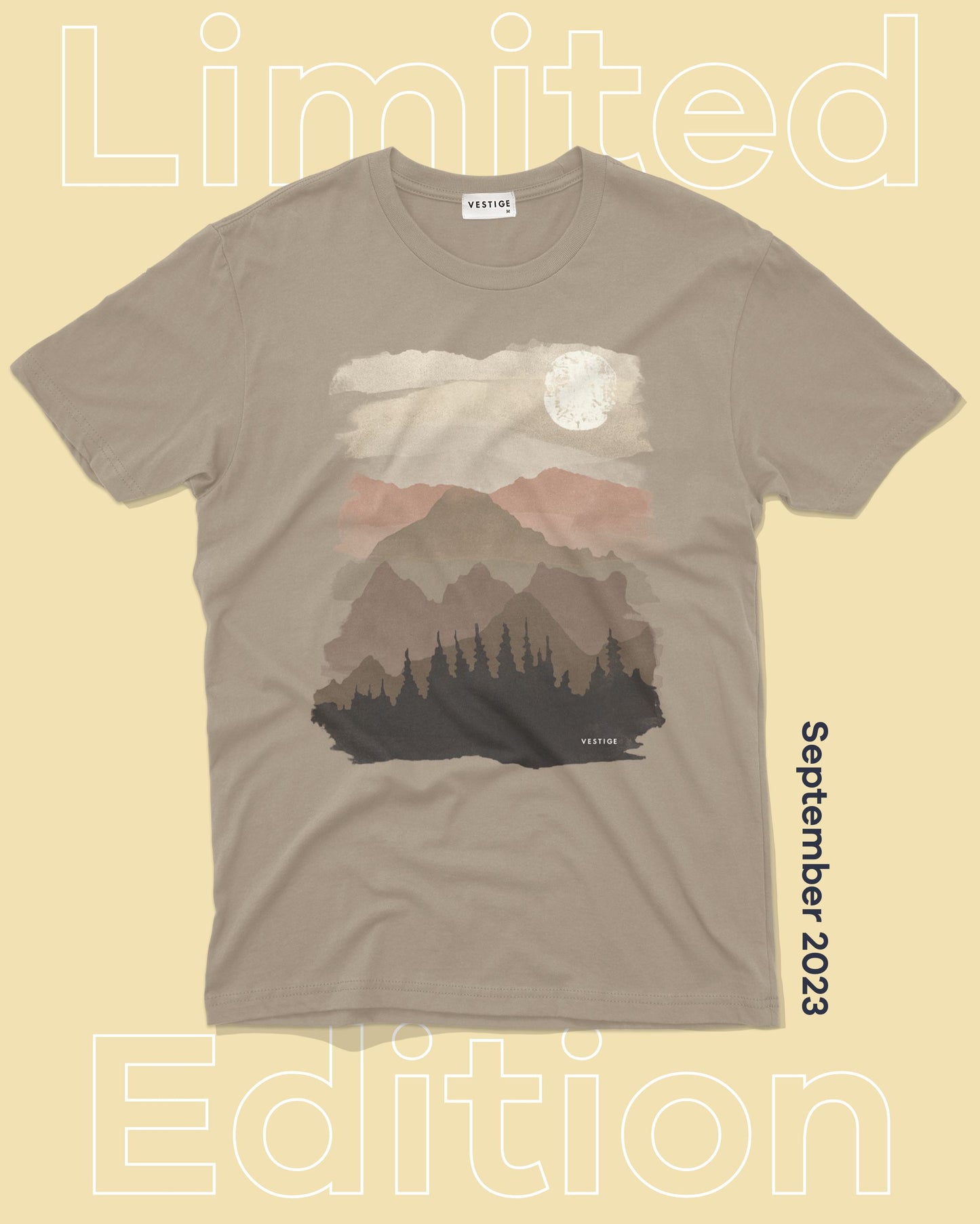 Peak Cascade Tee, Sand