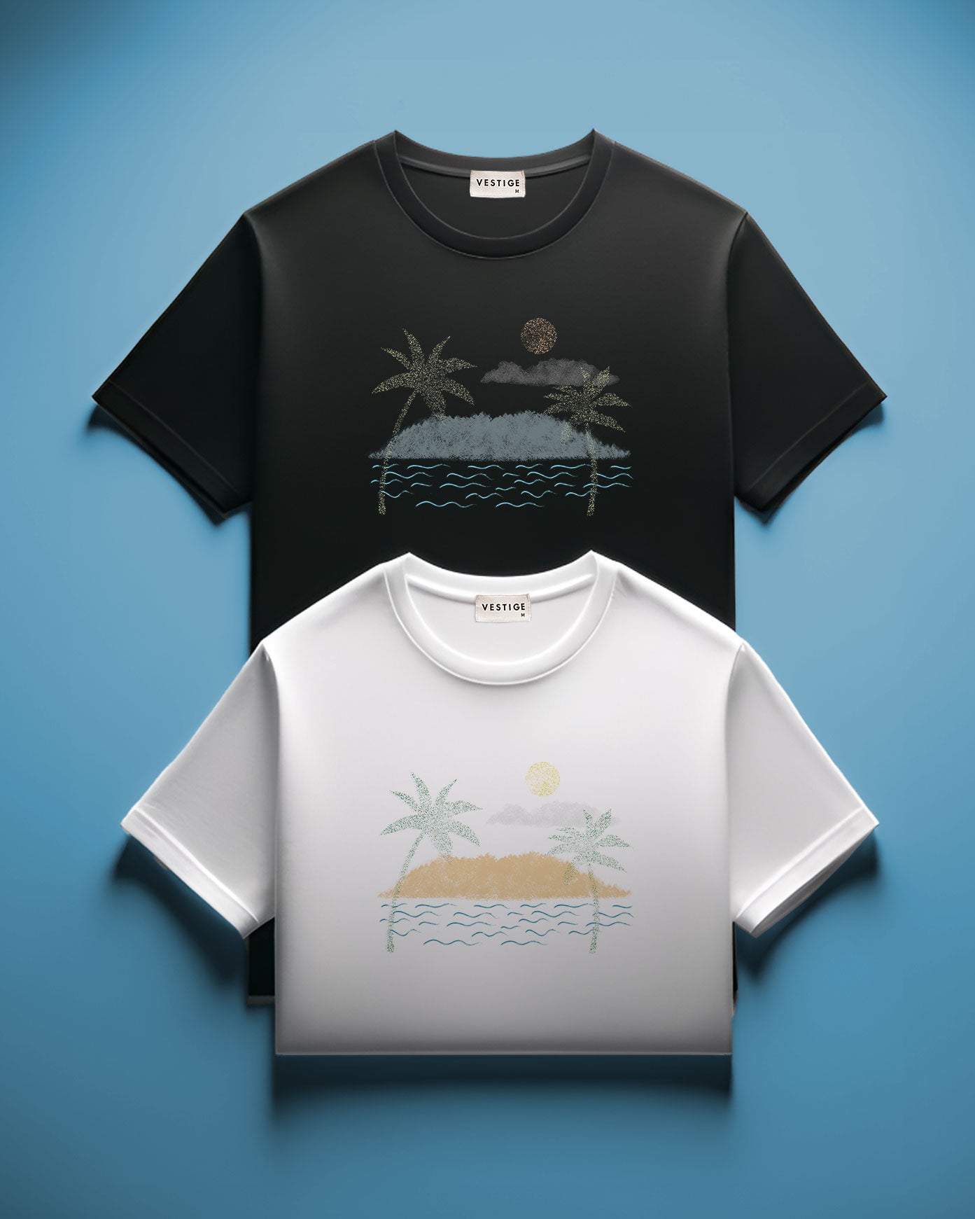 Tri Circle Tee, Indigo Tri-Blend