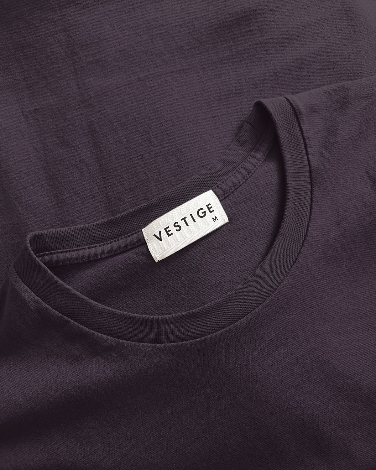 Line Glitch Tee, Plum