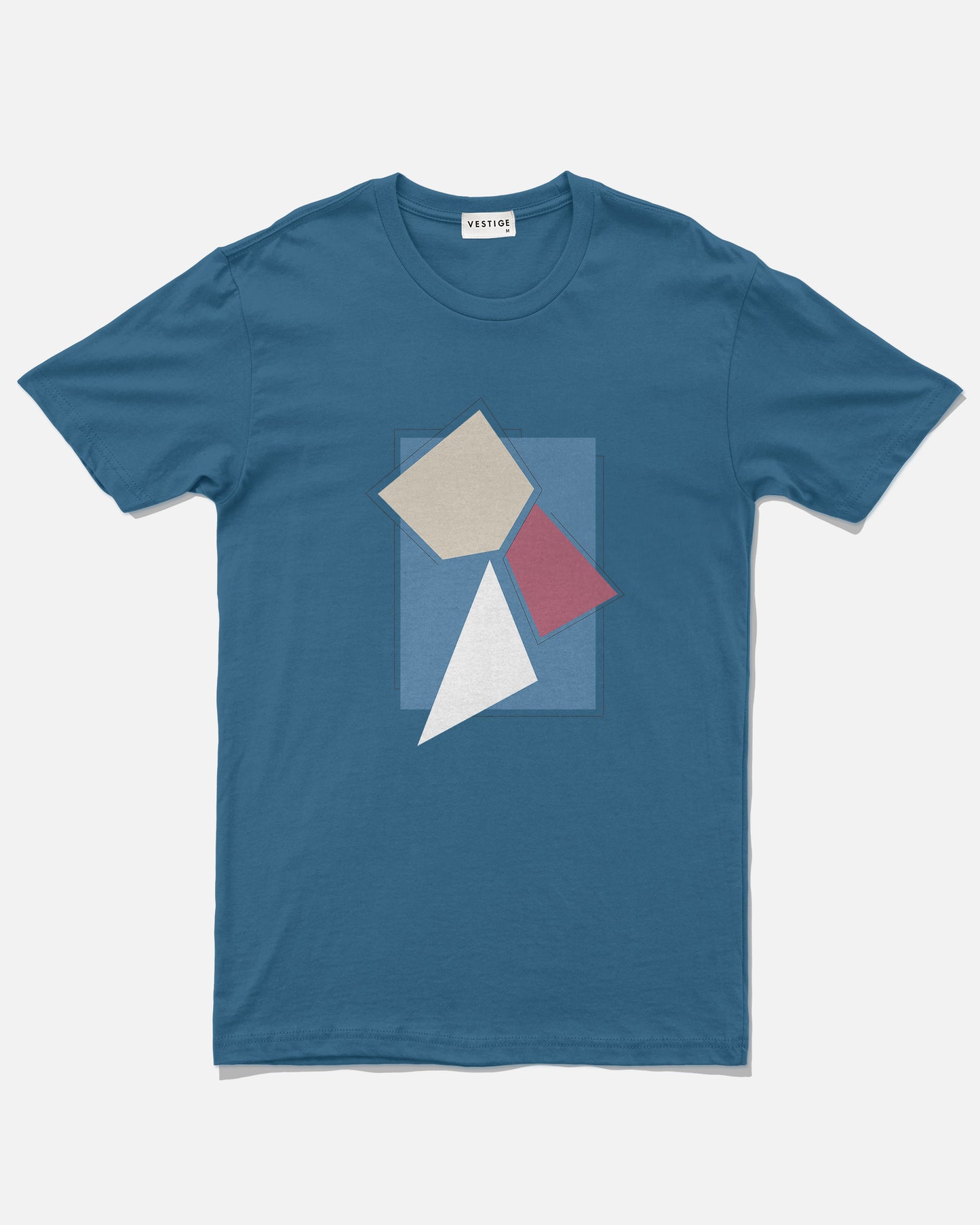 Abstract Harmony Tee, Hydro Blue