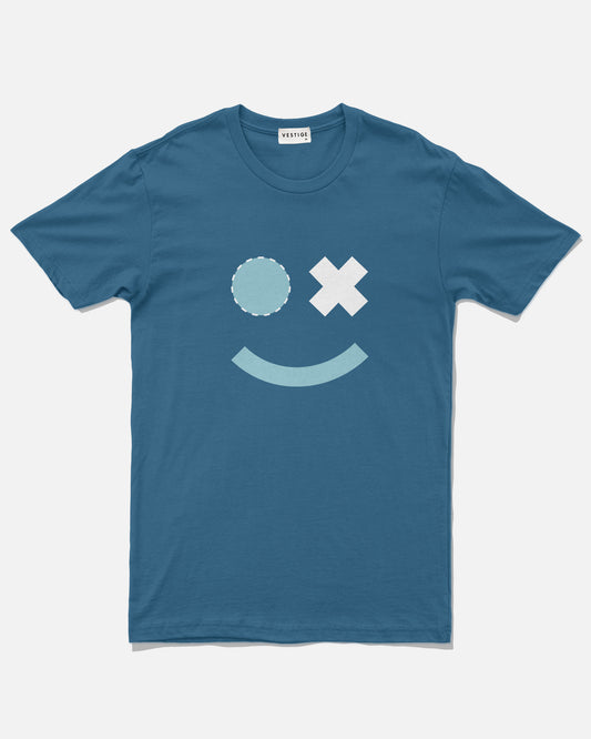 Smile Tee, Hydro Blue