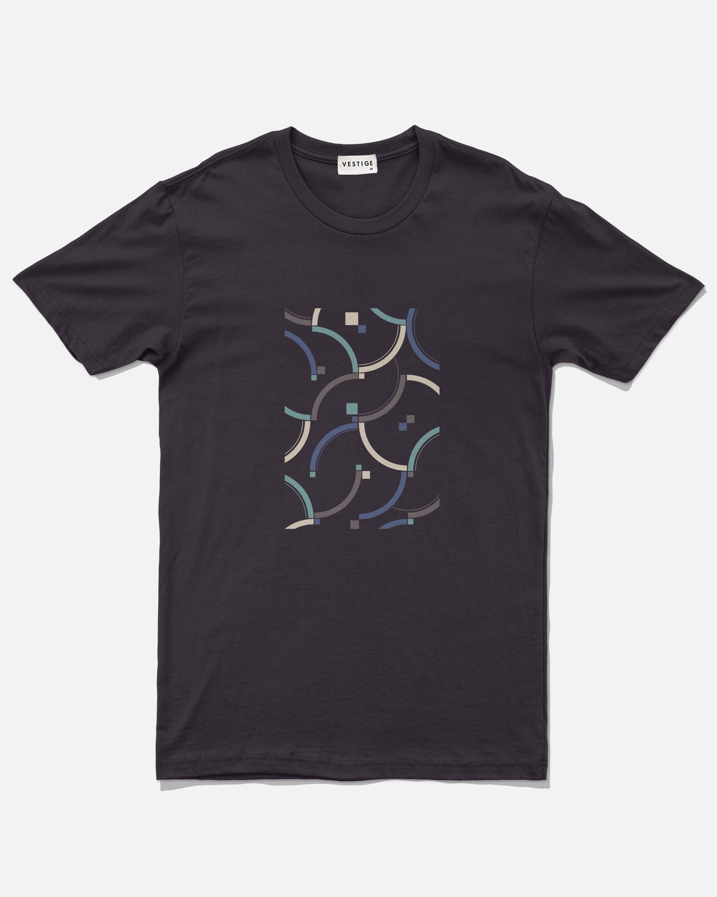 Geo Flow Tee, Plum