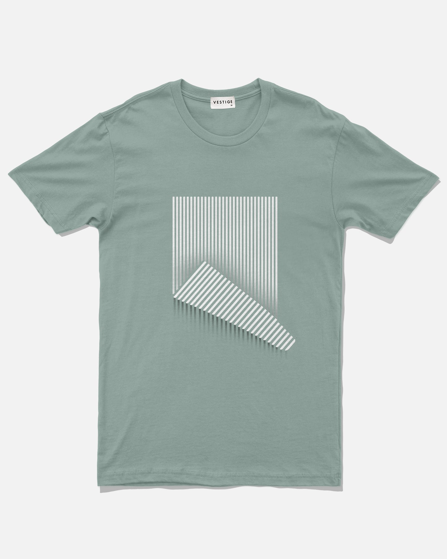 Line Fold Tee, Sage