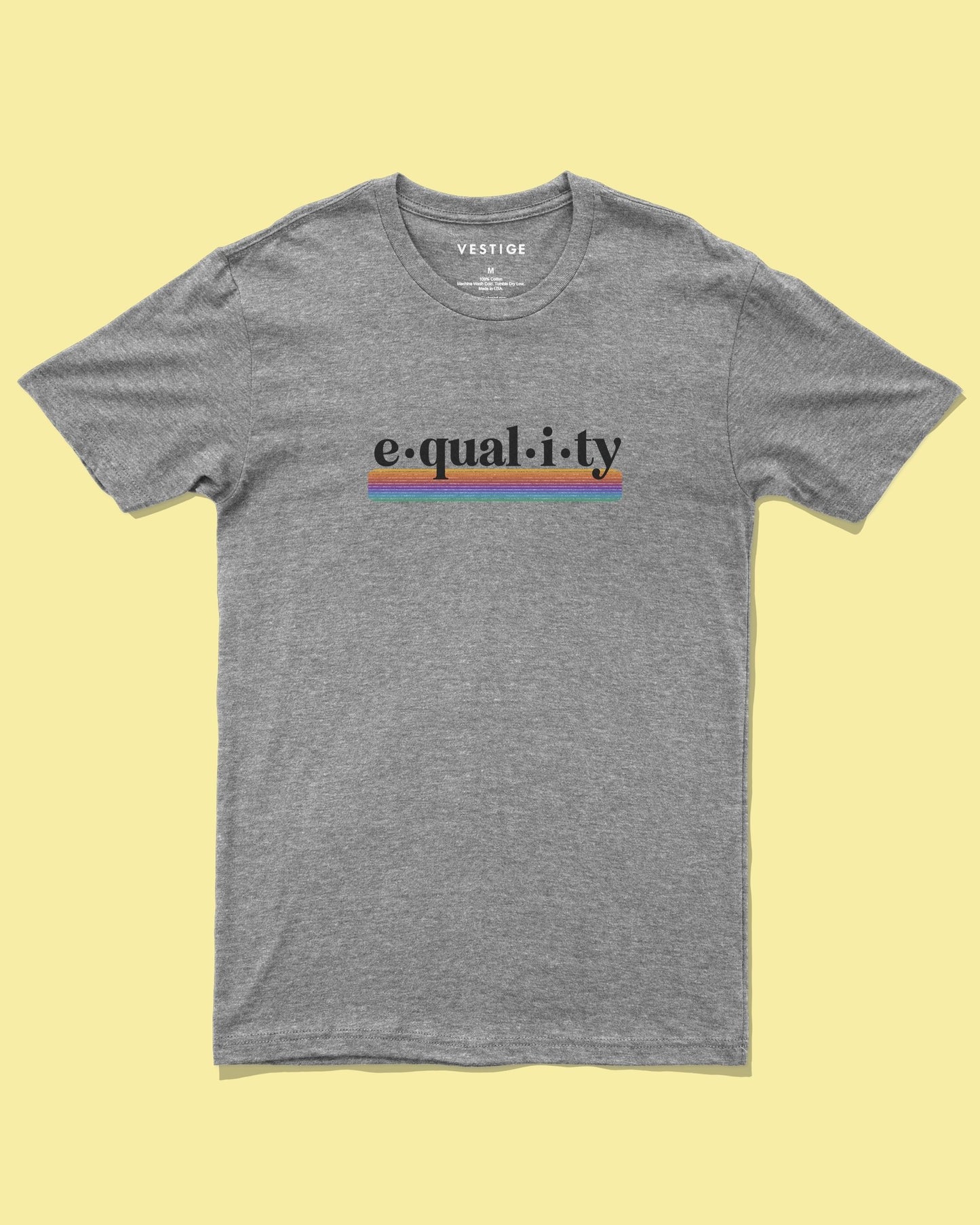 Equality Defined Tee, Grey Tri-Blend