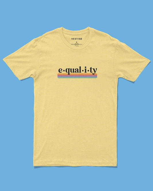 Equality Defined Tee, Yellow Blend