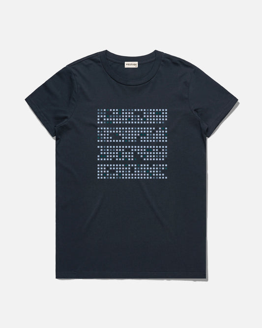 Women's Pattern Standard Tee, Navy