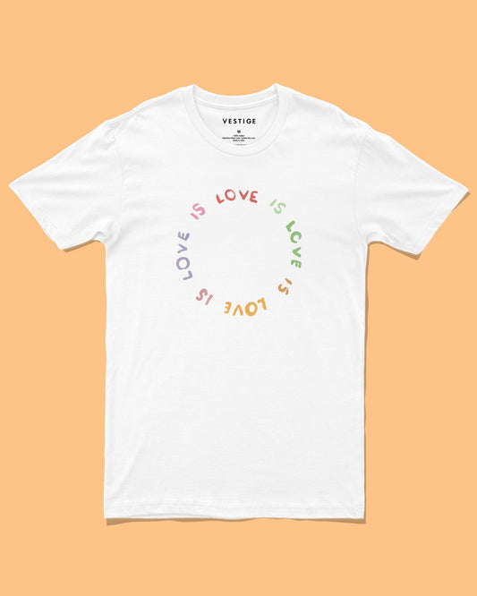 Love Is Love Tee, White