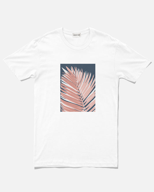 Leaf Duotone Tee, White