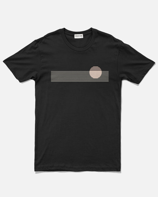 Solar Lines Tee, Black