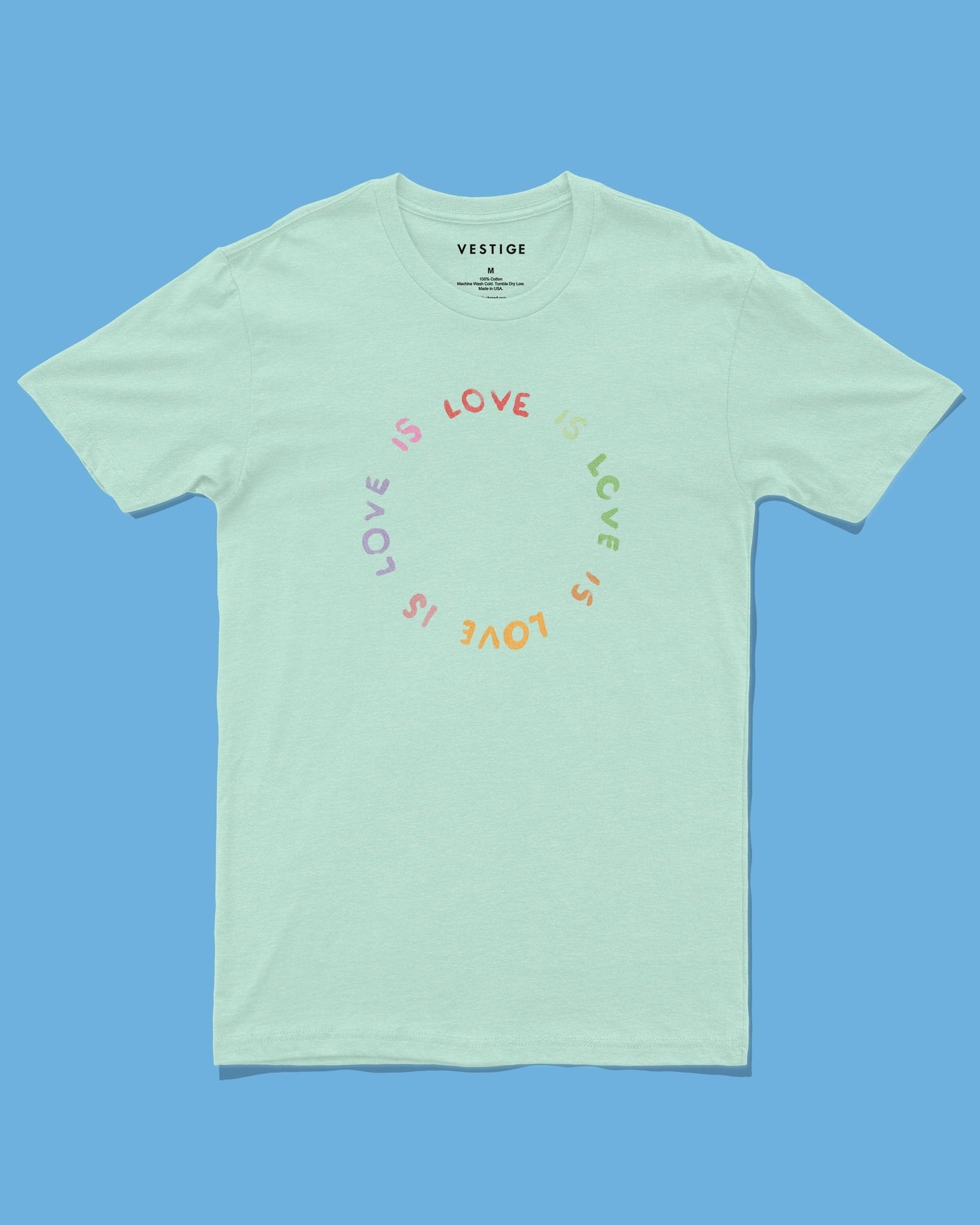 Love Is Love Tee, Green Blend