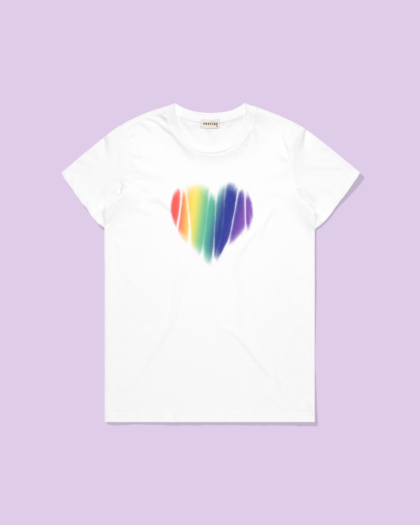 Women's Heartfelt Pride Standard Tee, White