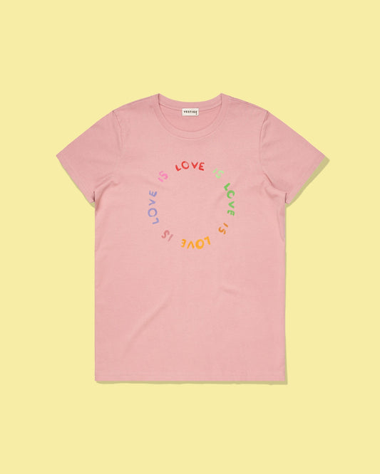 Women's Love Is Love Standard Tee, Rose