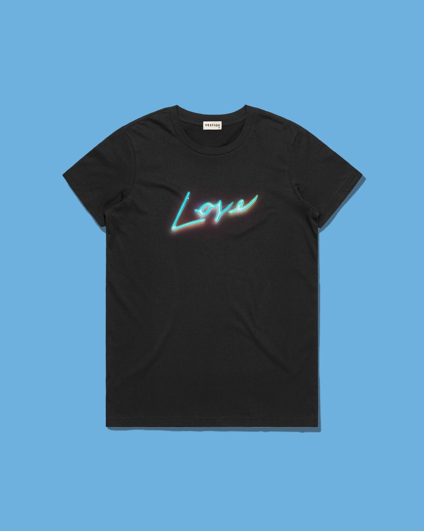 Women's Love Neon Standard Tee, Black