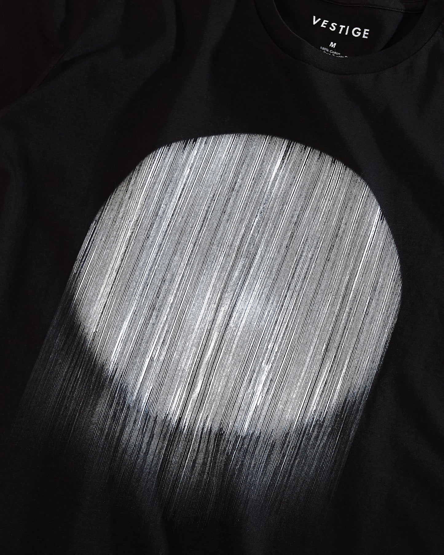 Moon Lined Tee, Black