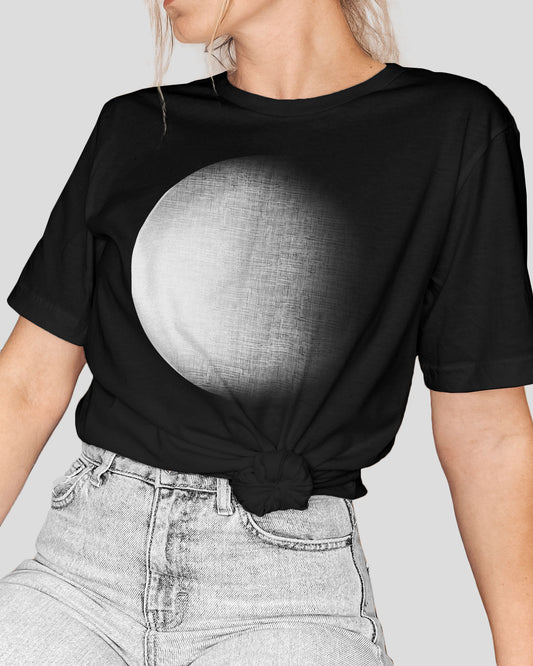 Women's Dark Moon Boyfriend Tee, Black