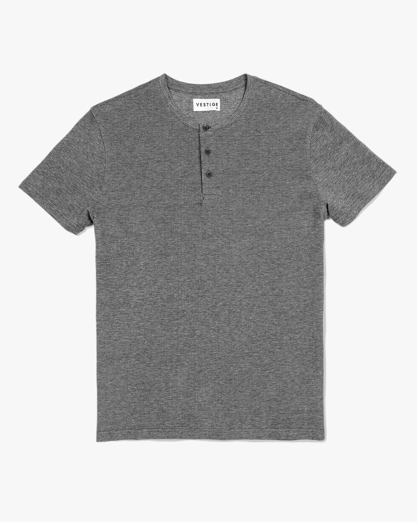 Pique Henley, Grey