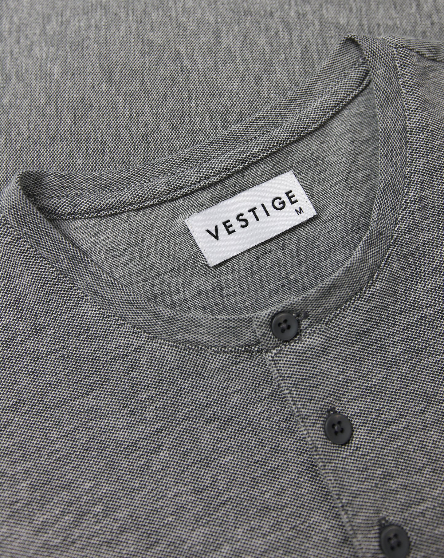 Pique Henley, Grey