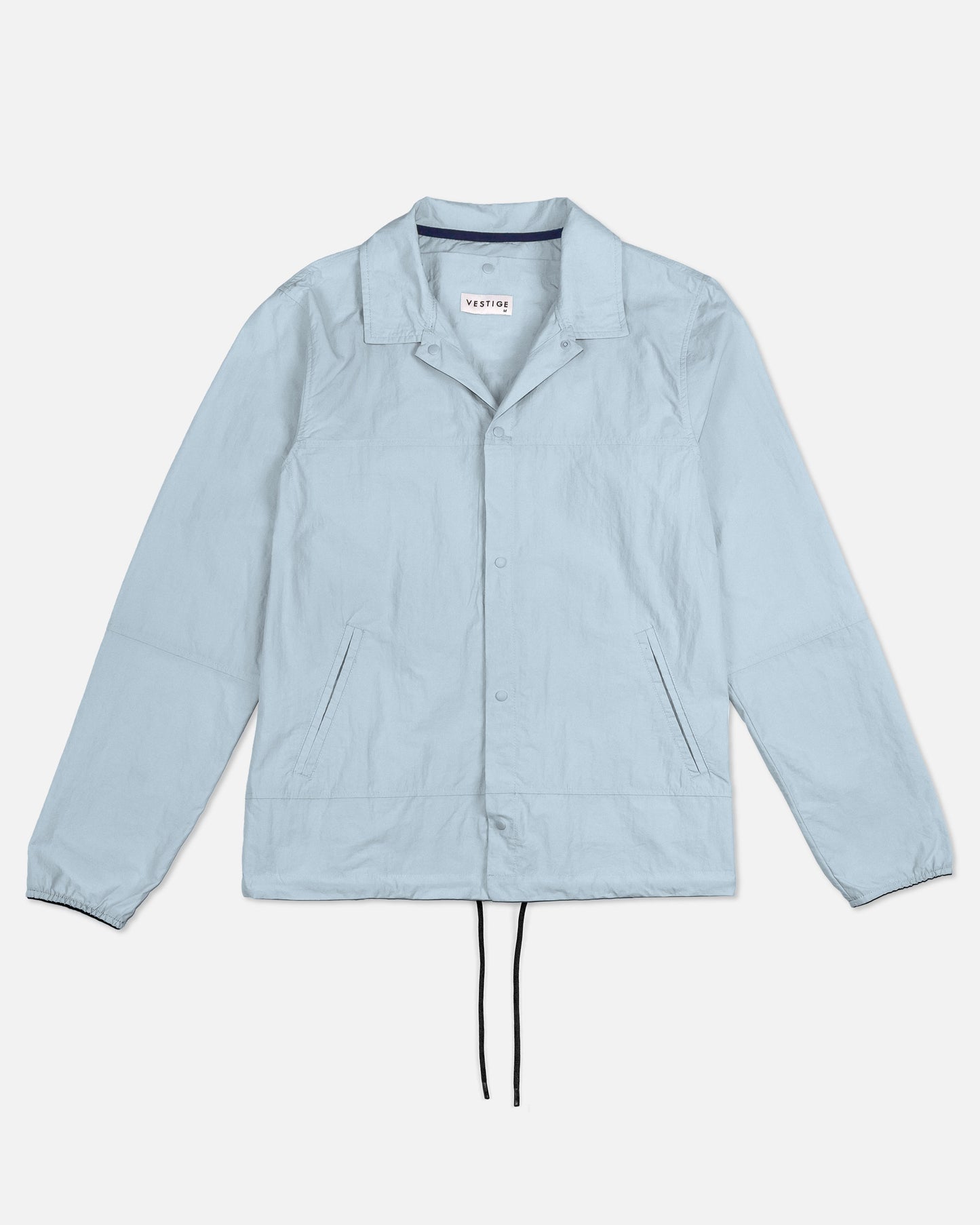 Nylon Coach Jacket, Light Blue