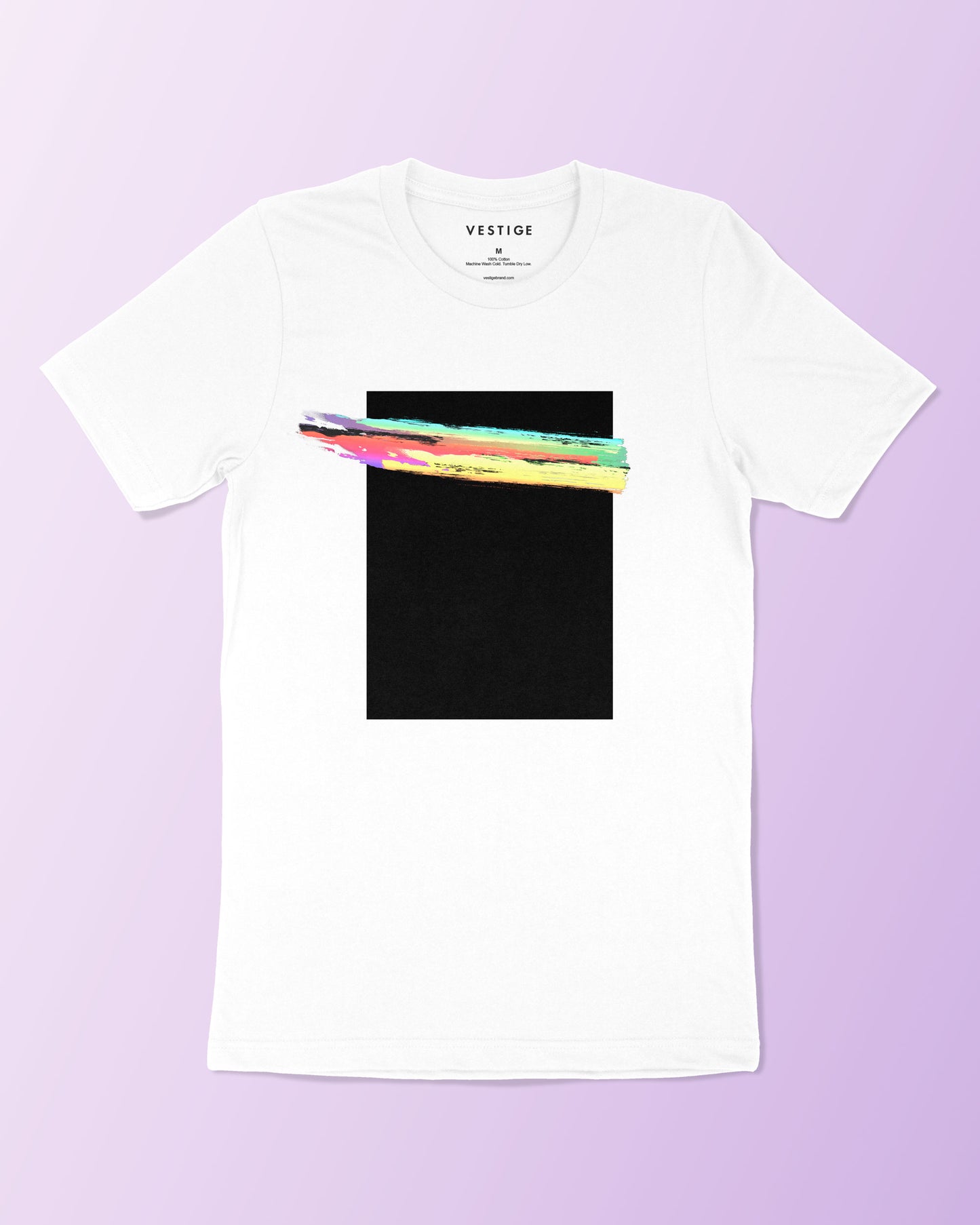 Rainbow Stripe T-Shirt, White