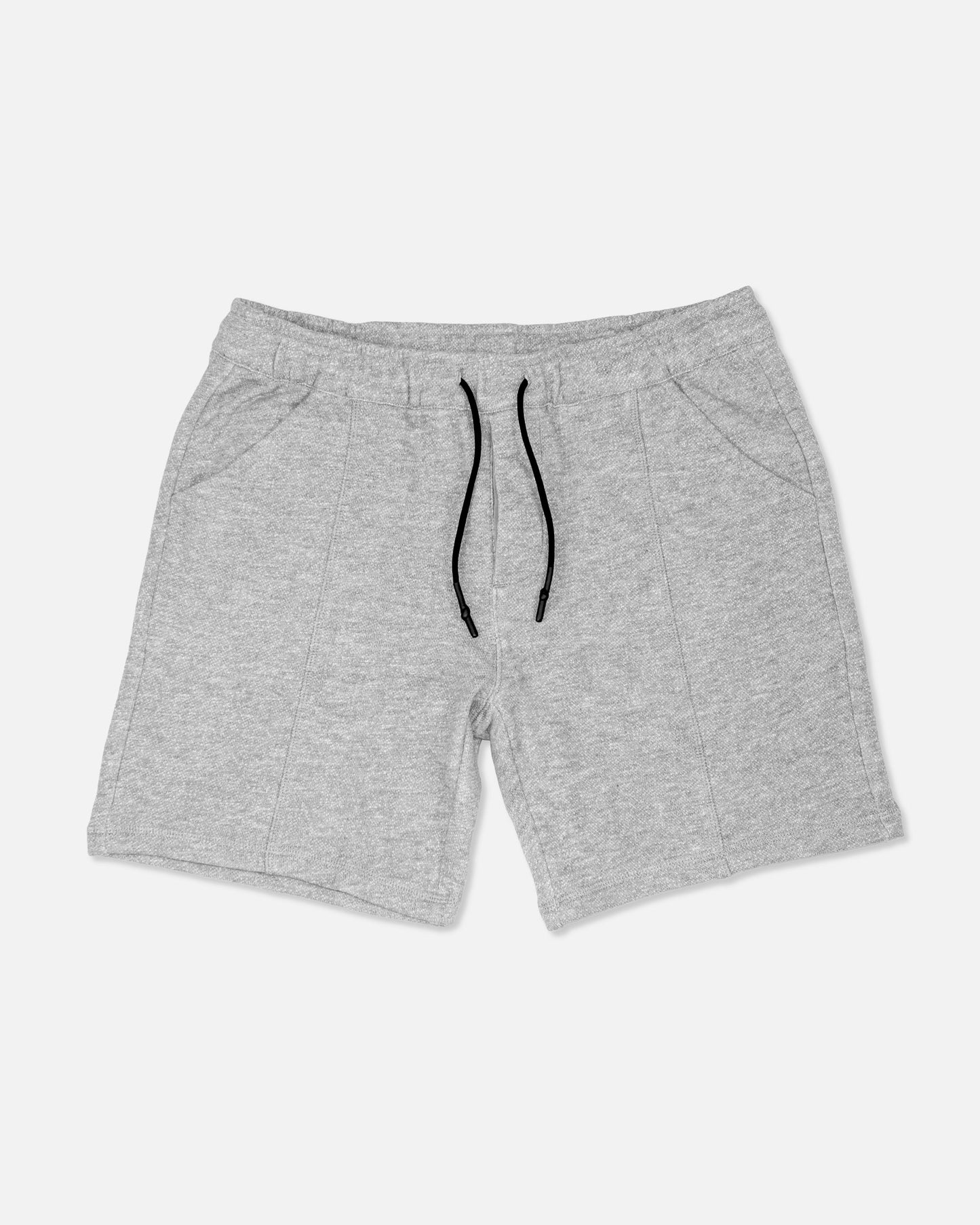 Melange French Terry Shorts, Light Grey