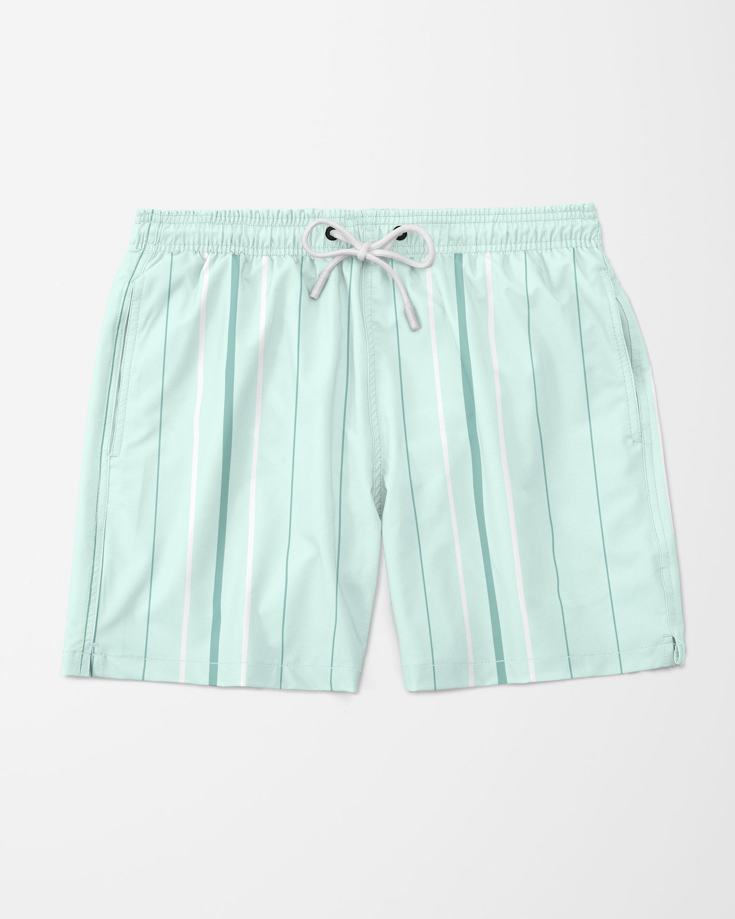 Vice Stripe Swim Trunks, Light Green