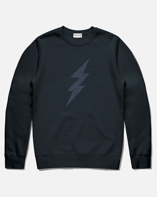 Bolt Fleece Sweatshirt, Navy