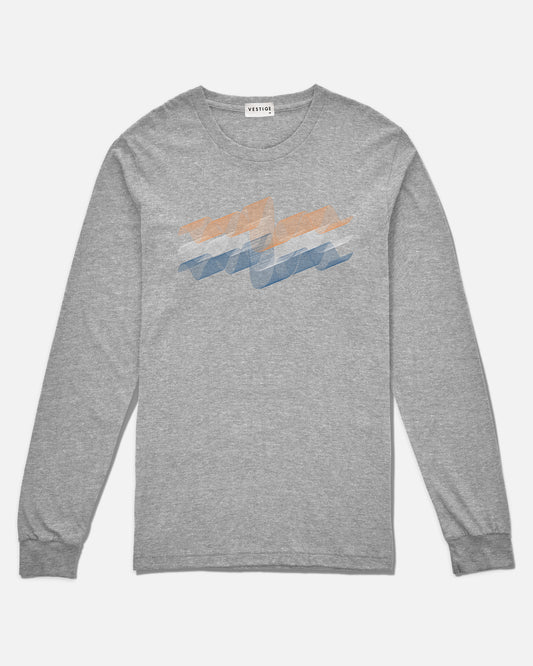 Twisty Shapes Long Sleeve, Heather Grey