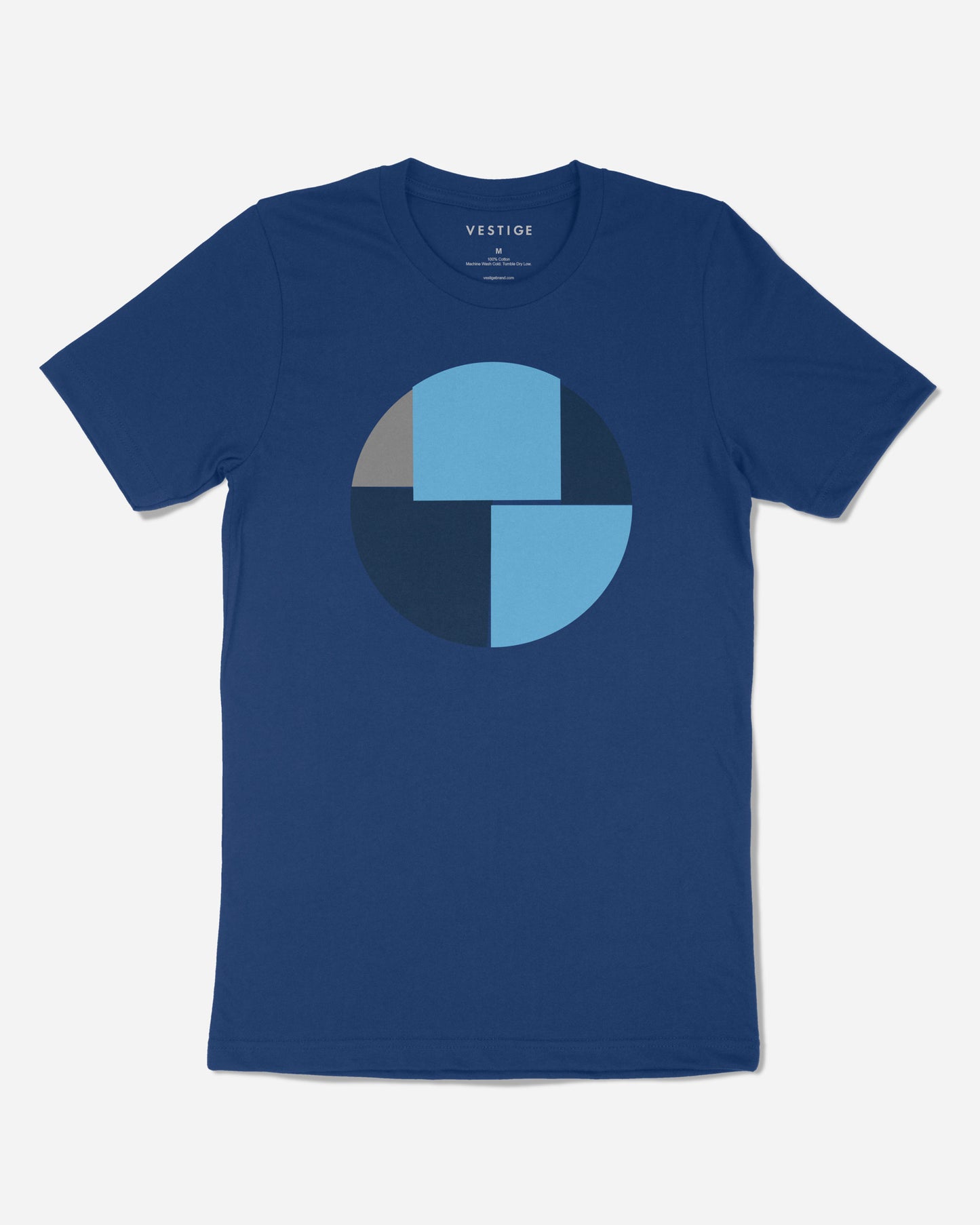 Geo Circle Redux T-Shirt, Blue