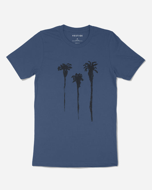 Tres Palm T-Shirt, Blue