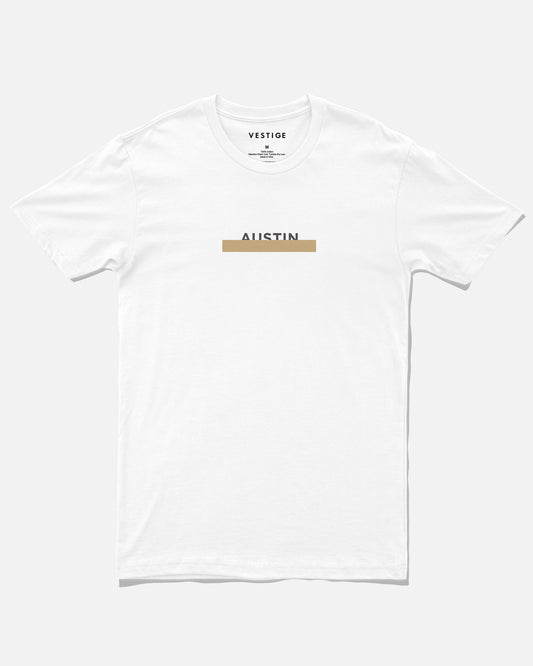 Austin Bar Tee, White
